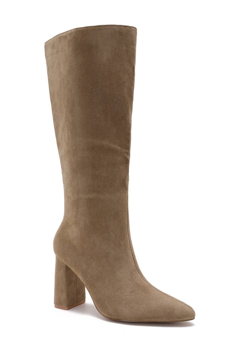 Joia Paris – wholesale Boots – Unisex – Square-heeled boots in faux suede H8-995H9
