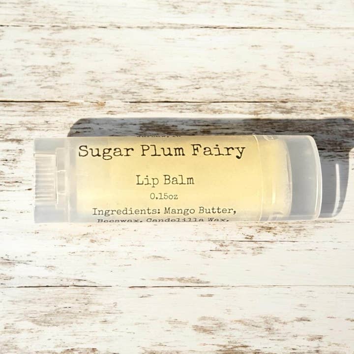 Sugar Plum Fairy Lip Balm for wholesale by The Tipsy Goat Soap Company