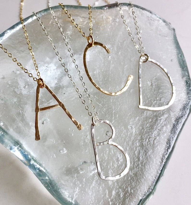 Bonnie Boardman Jewelry - Wholesale Pendant/Charm Necklace - Hand Forged Initial Necklace1