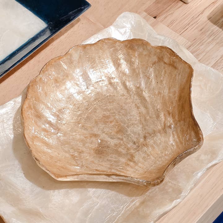 Ciotola Capiz con conchiglia Capiz, colore: Oro per la vendita all'ingrosso da parte di Dekorasyon Gifts Decor