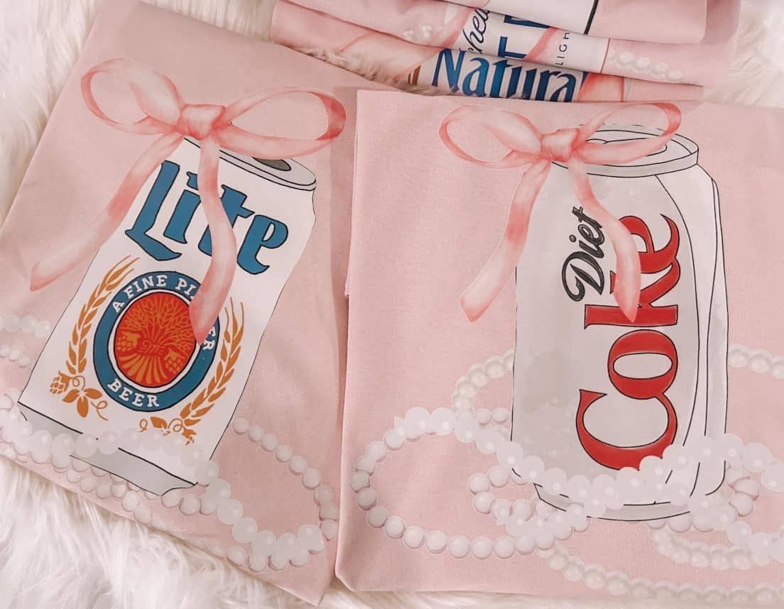 ZZ Threadz - Wholesale Screen Printed T-Shirt - Kids - Coquette Fizzy Drinks Collection - Sublimation0