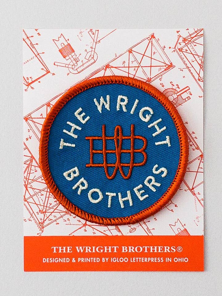 Wright Brothers Insignia geborduurde patch voor wholesale door Igloo Letterpress