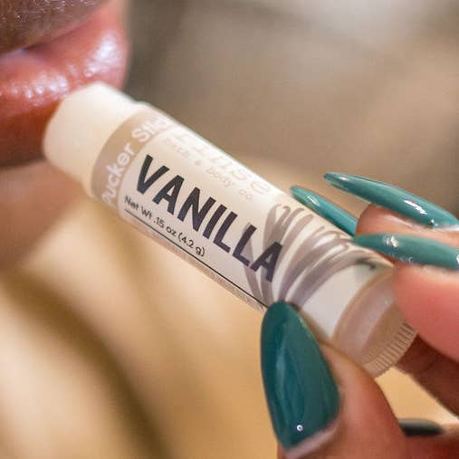 Pucker Stick Vanilla | Lip Balm | Warm Classic for wholesale by Rinse Bath Body Inc