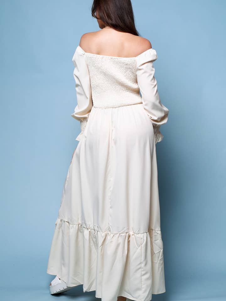 Flarix - Wholesale Dress - Women's - Smocked Square Neck Maxi Dress10