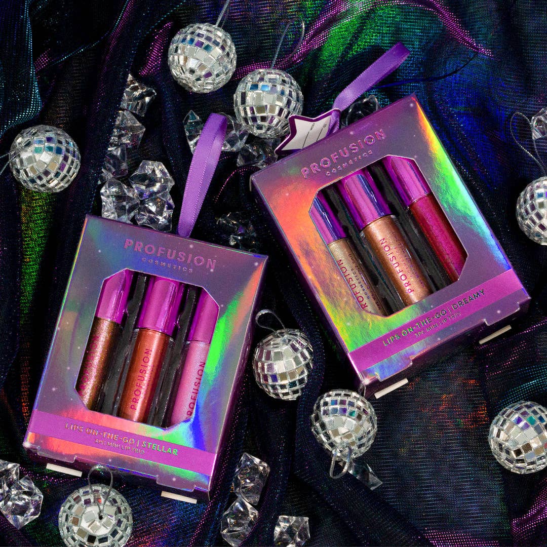 Profusion Cosmetics - Wholesale Lipstick Set - Euphoric Glam High-shine glitter-infused Lips On-the-go0
