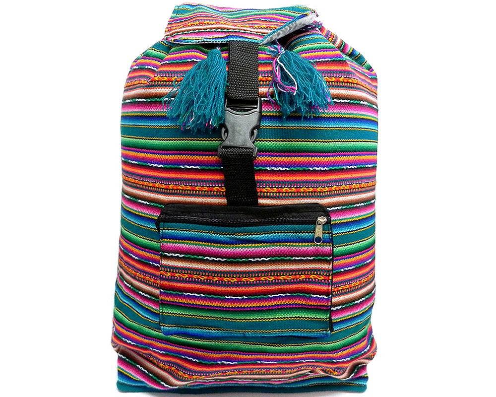 Pichincha - Wholesale Backpack - Women's - Large Tribal Striped Peruvian Backpack9