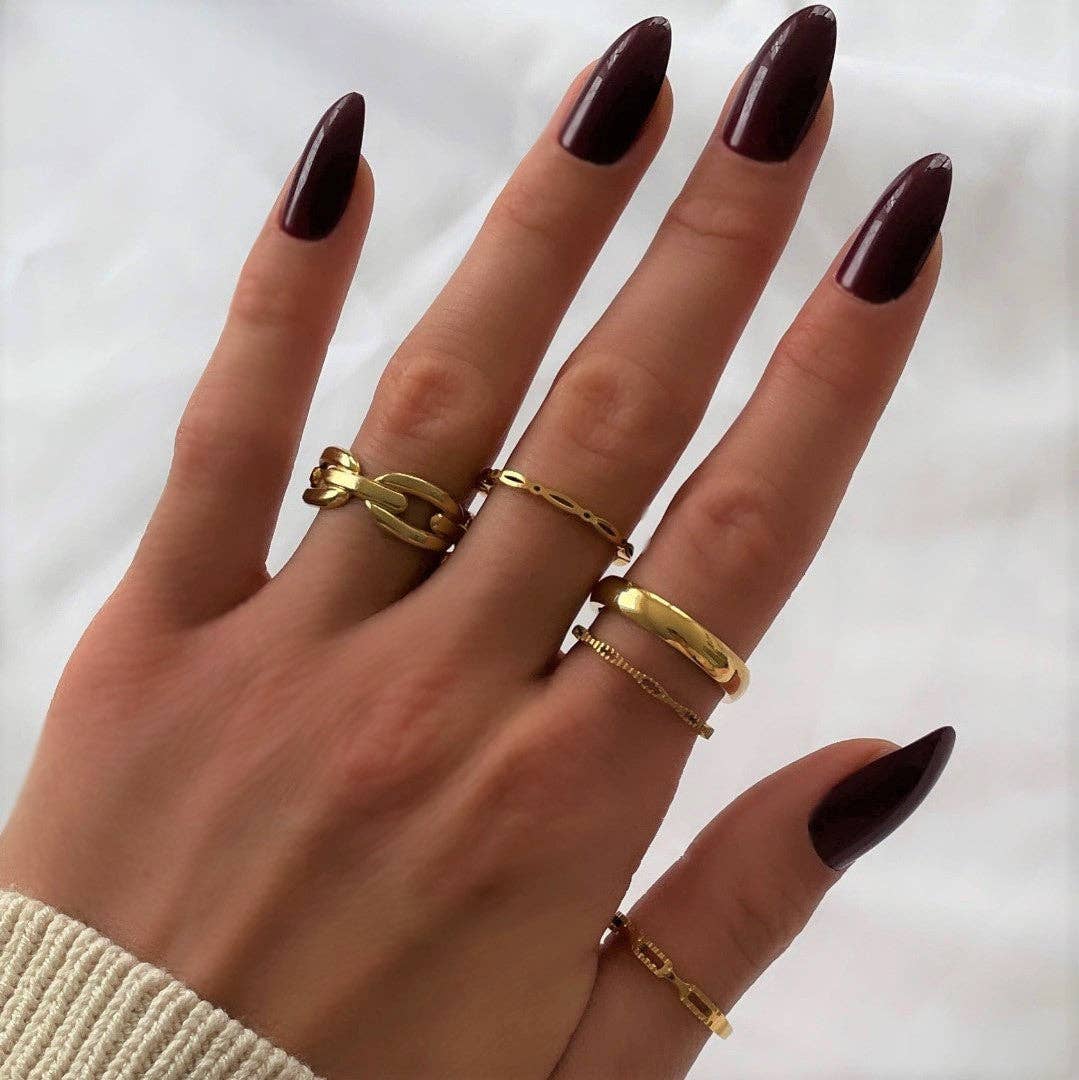 Schmuckgroßhandel - Wholesale Band/Stacked Ring - Sila ring | 18k gold plated4