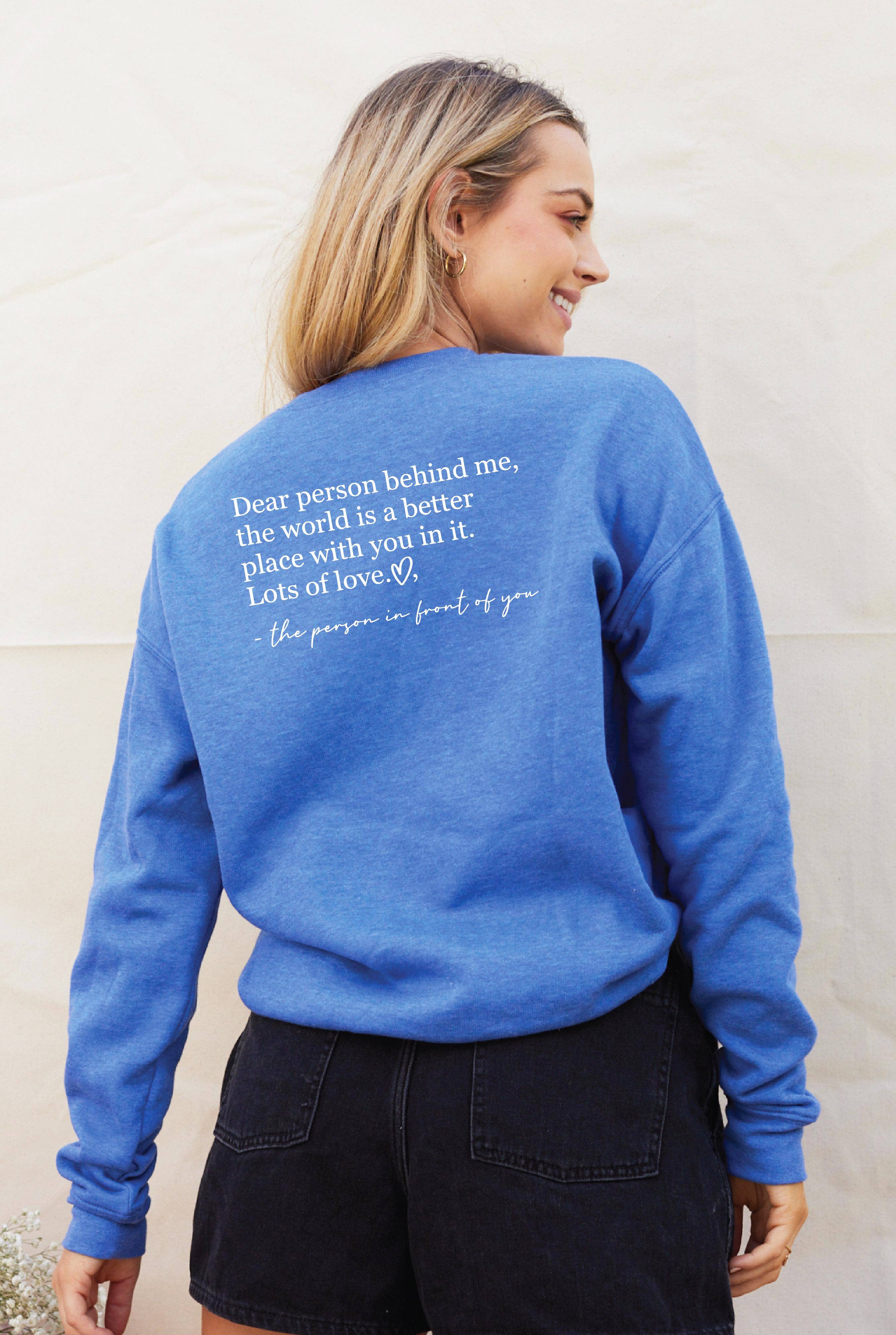 OAT COLLECTIVE - Wholesale Graphic Sweatshirt - Women's - DEAR PERSON BEHIND ME Graphic Sweatshirt5