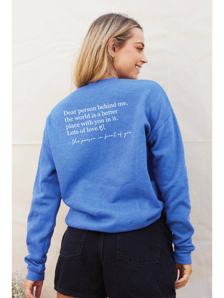 OAT COLLECTIVE - Wholesale Graphic Sweatshirt - Women's - DEAR PERSON BEHIND ME Graphic Sweatshirt5