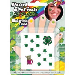 St. Patrick's Day-tatoeages - Inclusief vingernageltatoeages voor wholesale door Fanapeel / Gamefaces