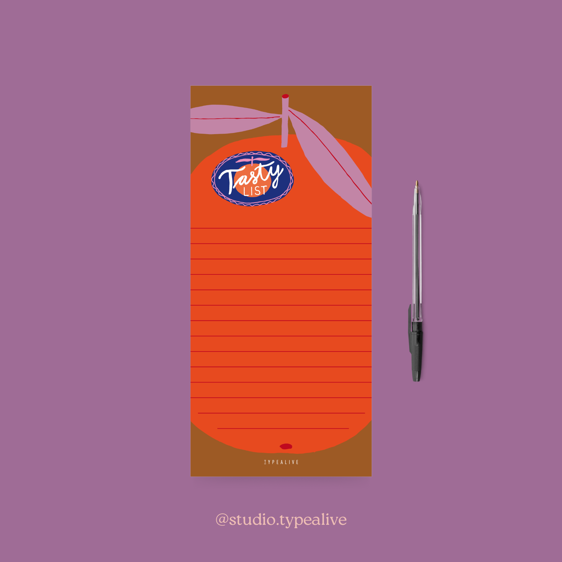 typealive - Wholesale Notepad - Notepad "narrow" / Tasty List5
