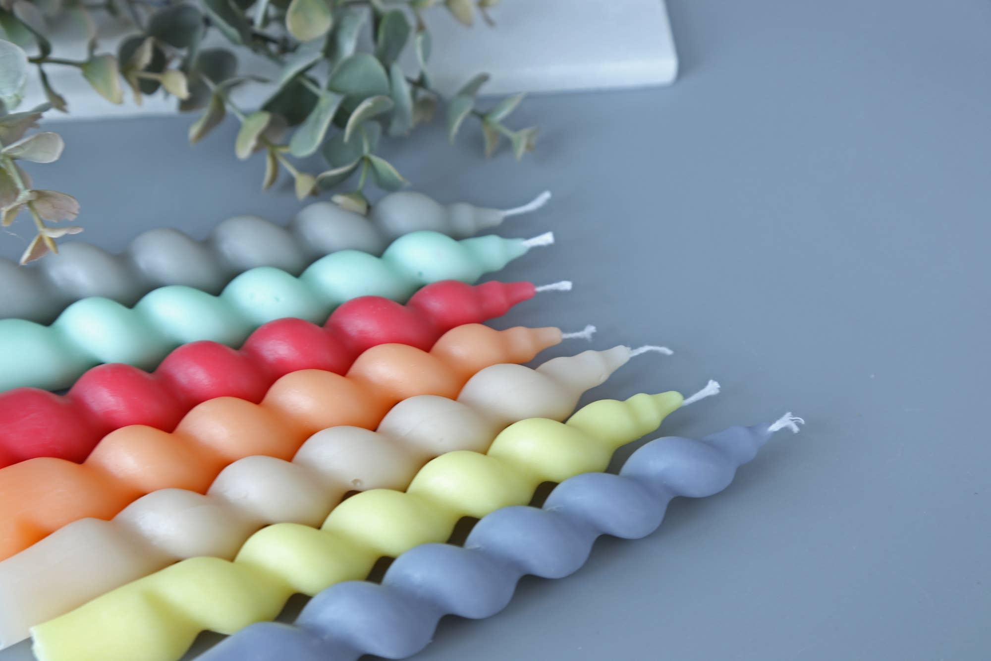 Acute Designs - Vendita all'ingrosso Candele cilindriche/candelieri - Candele a candela - Classiche, a spirale lunga e corta, ritorte, con motivo a diamante12