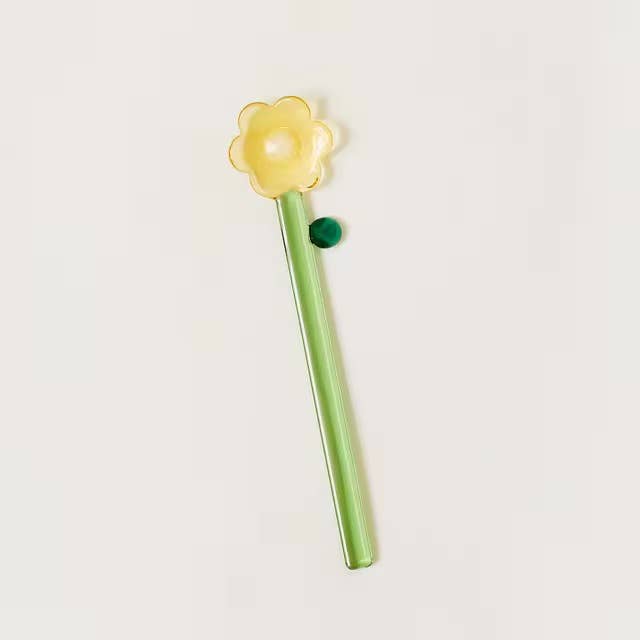 IVORE.GROUP (We cover All Import duty) - Wholesale Drink Stirrer - Flower Shape Glass Stirring Spoon0