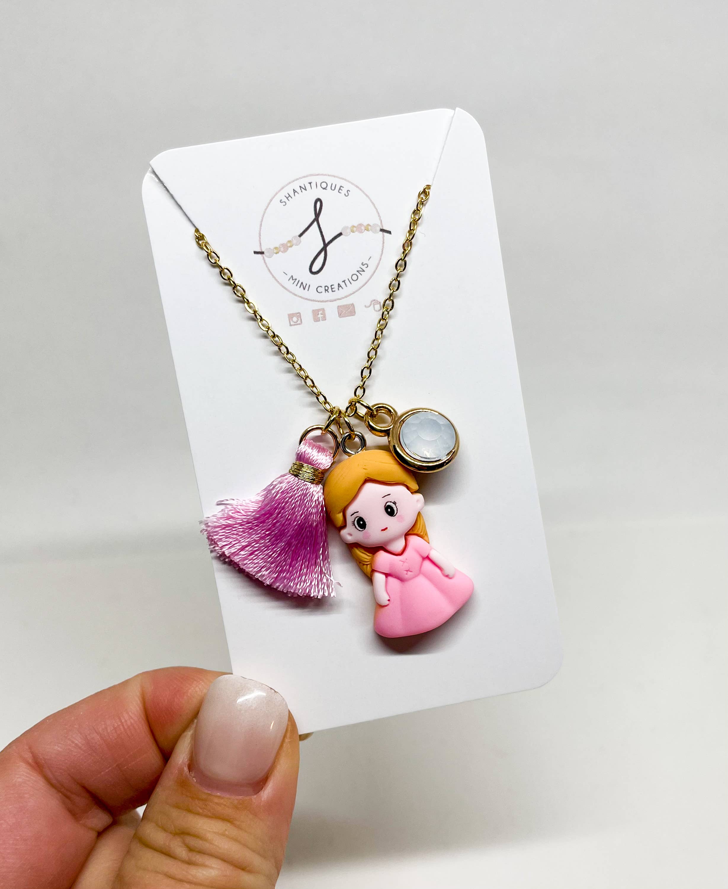 Shantiques Mini Creations - Wholesale Kids Necklace - Kids - 16" Chain Necklaces - Princess' and M Mouse1