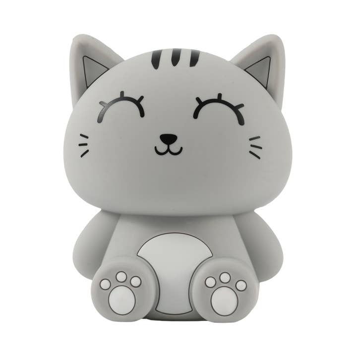 Luce Notturna In Silicone Grey Cat per la vendita all'ingrosso da parte di I-Total, I-Drink