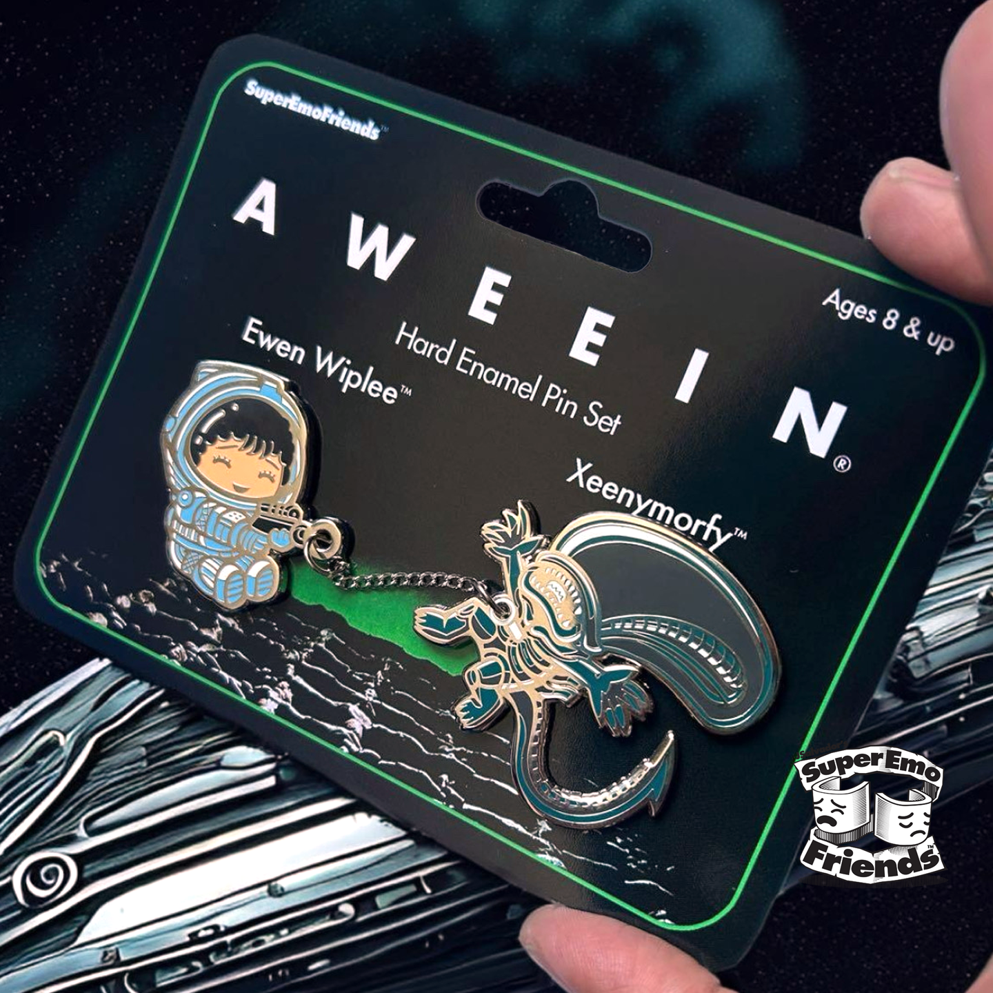 SuperEmoFriends - Wholesale Lapel Pin/Button - Aweein Enamel Pin Set1