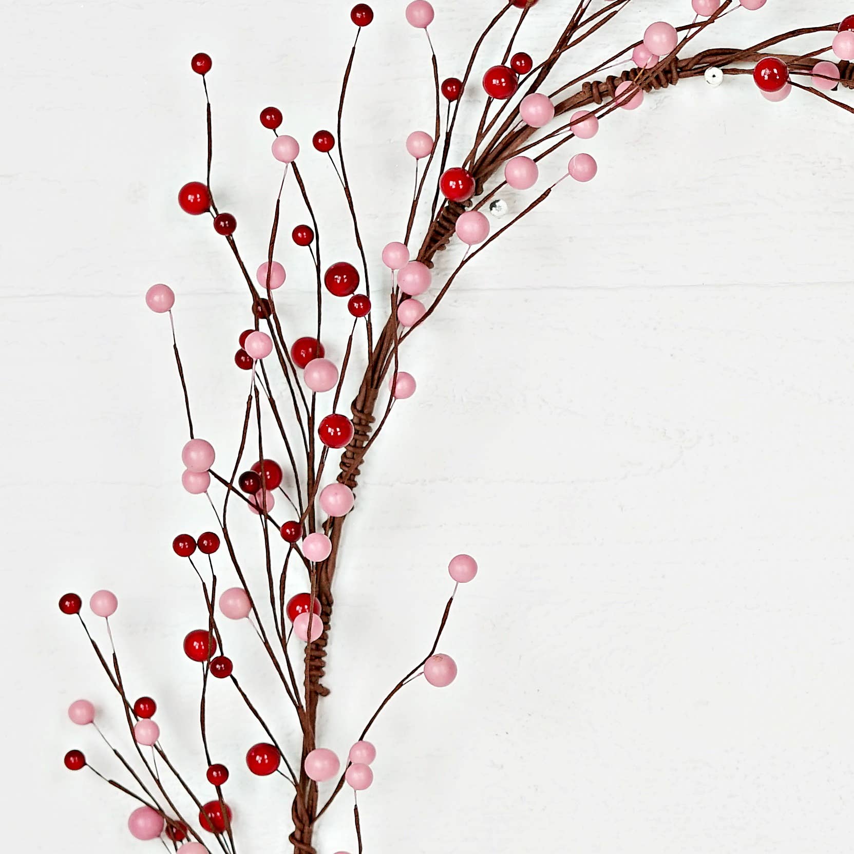 Impressive Enterprises, Inc. - Wholesale Bunting/Garland - 31241-4ft Garland-Red and Pink Berries1