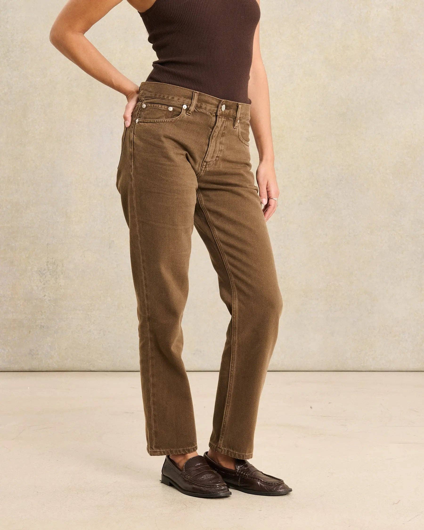 LABDIP - Wholesale Jeans - Women's - PARKER DENIM DYE CAFE - STRAIGHT DENIM PANTS2