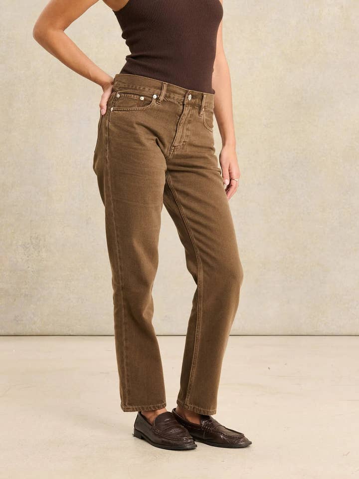 LABDIP - Wholesale Jeans - Women's - PARKER DENIM DYE CAFE - STRAIGHT DENIM PANTS2