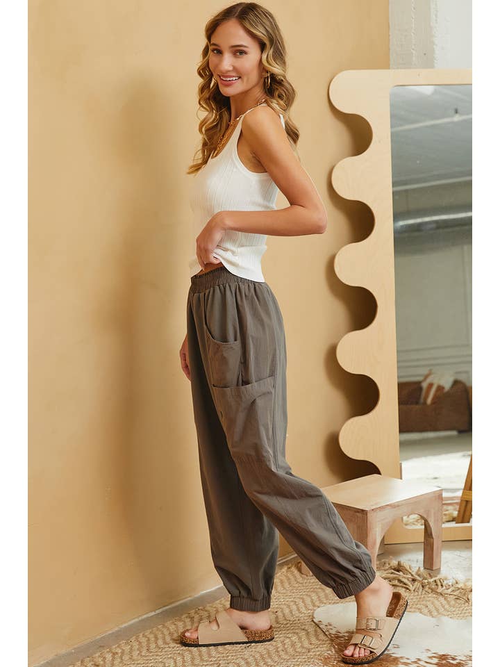 Sweet Lovely by Jen - Wholesale Lounge Sweatpants/Joggers - Women's - CASUAL COMFY WIDE-LEG HARMES JOGGERS25