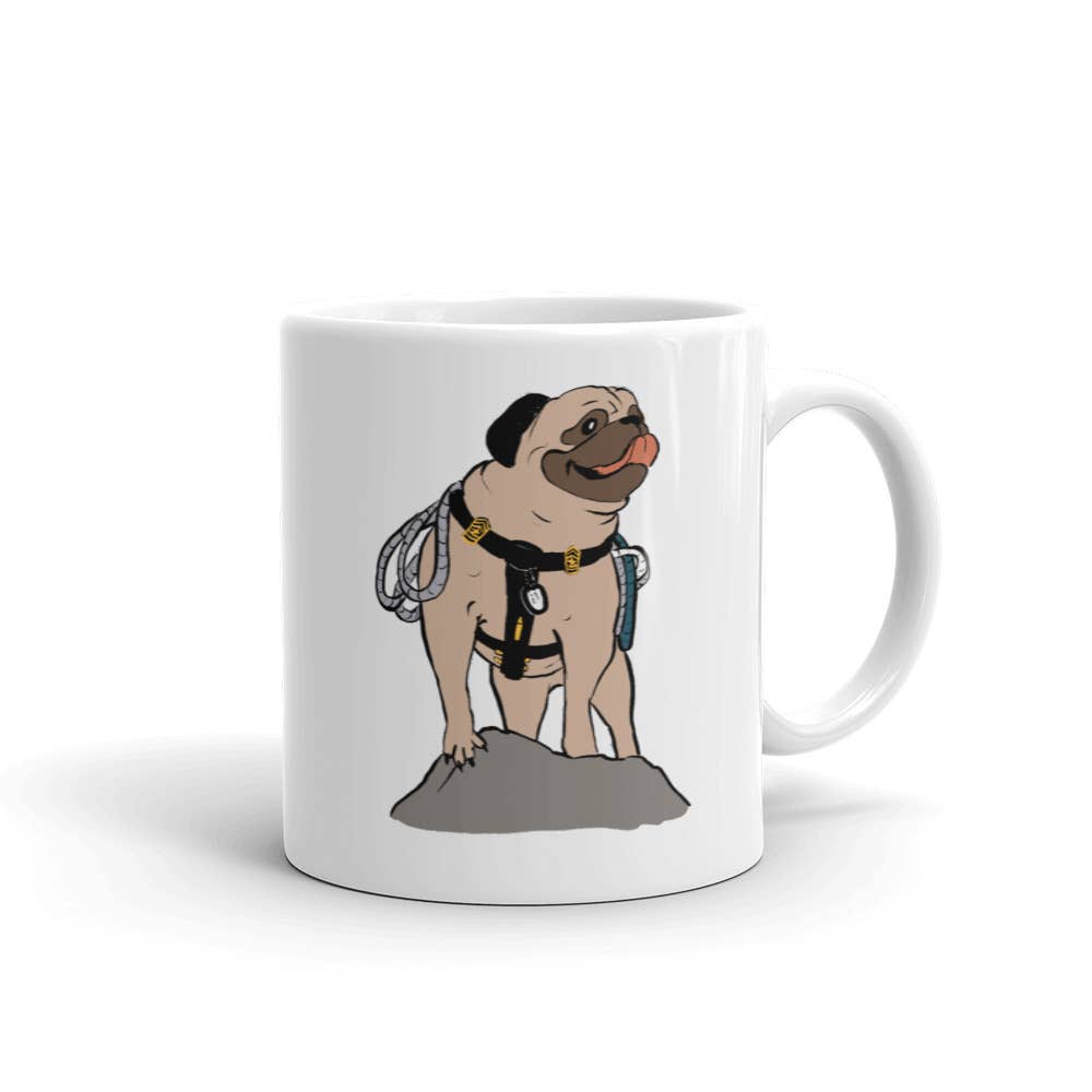 REMOVED BRAND - Wholesale Coffee Mug - Vinny the Pug Caricature #00020
