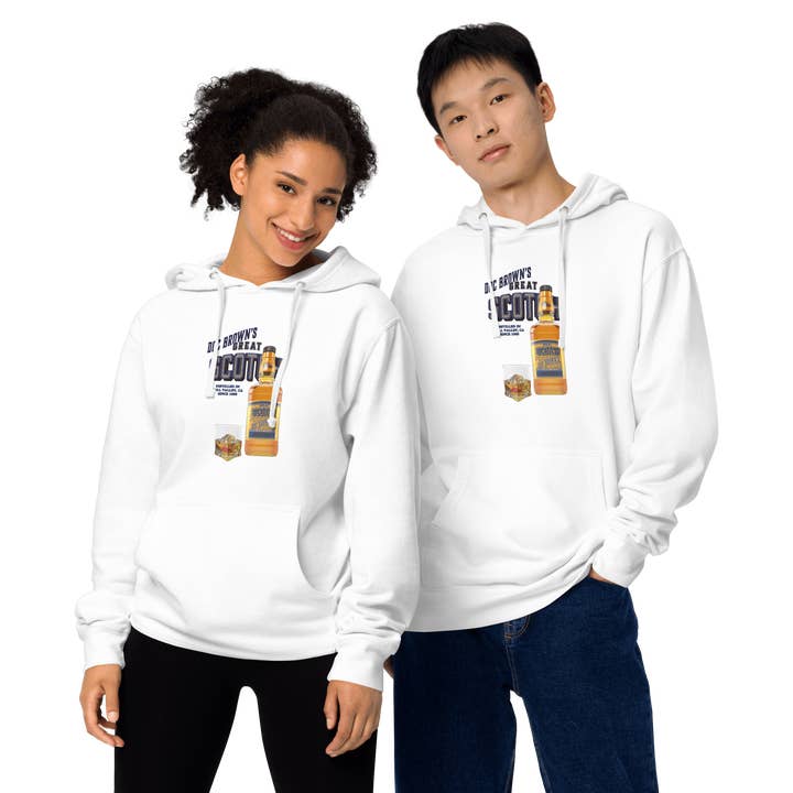 Doc Brown's Great Scotch Unisex midweight hoodie for wholesale by VAWDesigns