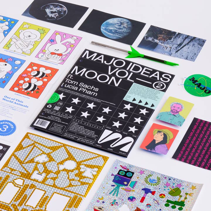 MAJO IDEAS - Wholesale Art Set - Kids & Baby - VOL ② — MOON Sticker Based Art Pack