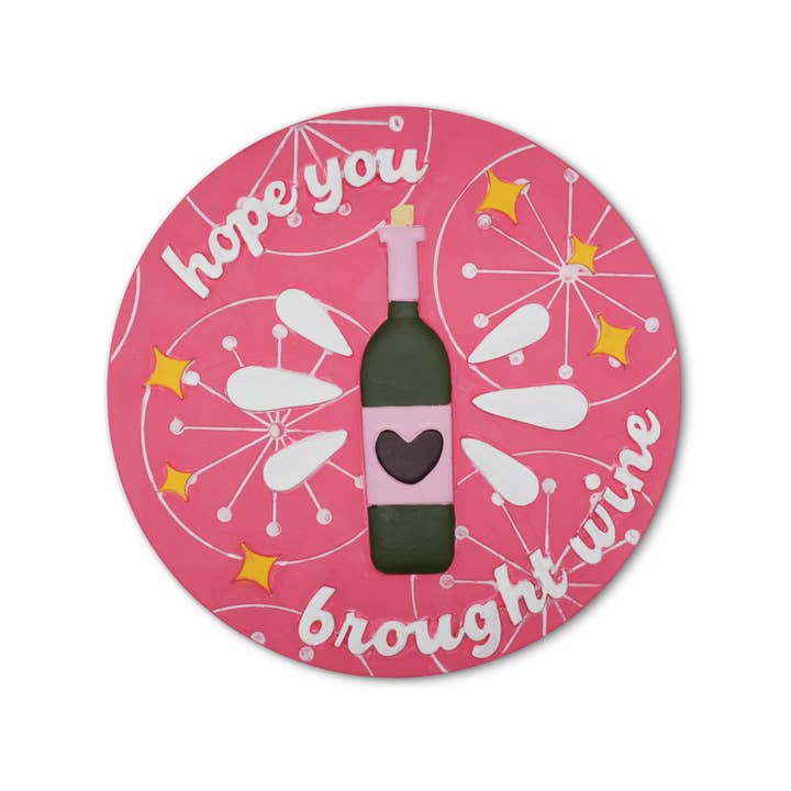 Happy Cow Lawn Decor - Wholesale Stepping Stone - “Hope You Brought Wine ”Garden Stepping Stone2