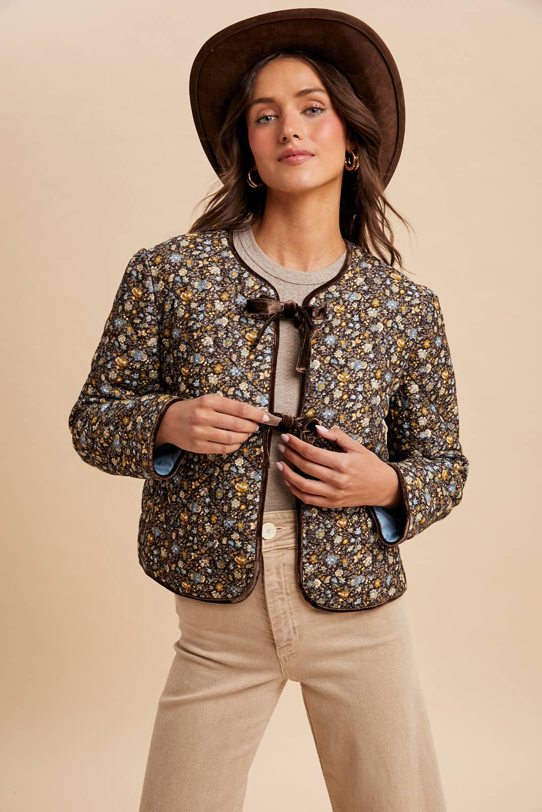 In Loom – Blusão - Mulher por atacado – CASACO DE VELUDO COTELÊ ACOLCHOADO0