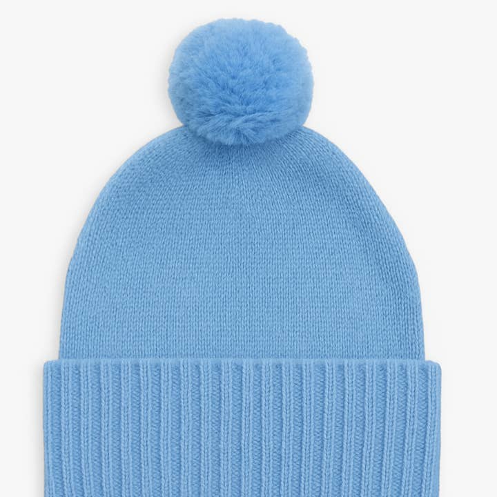 baby luno - Wholesale Beanie – Kids - baby luno 100% Cotton Knit Beanie - Baby Blue0