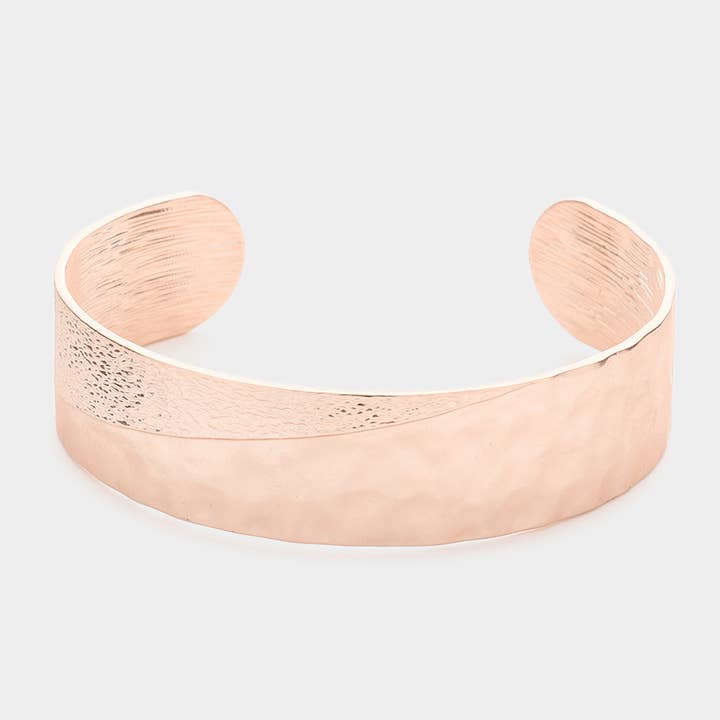 Sensibling Corp. - Wholesale Cuff Bracelet - Textured Metal Cuff Bracelet