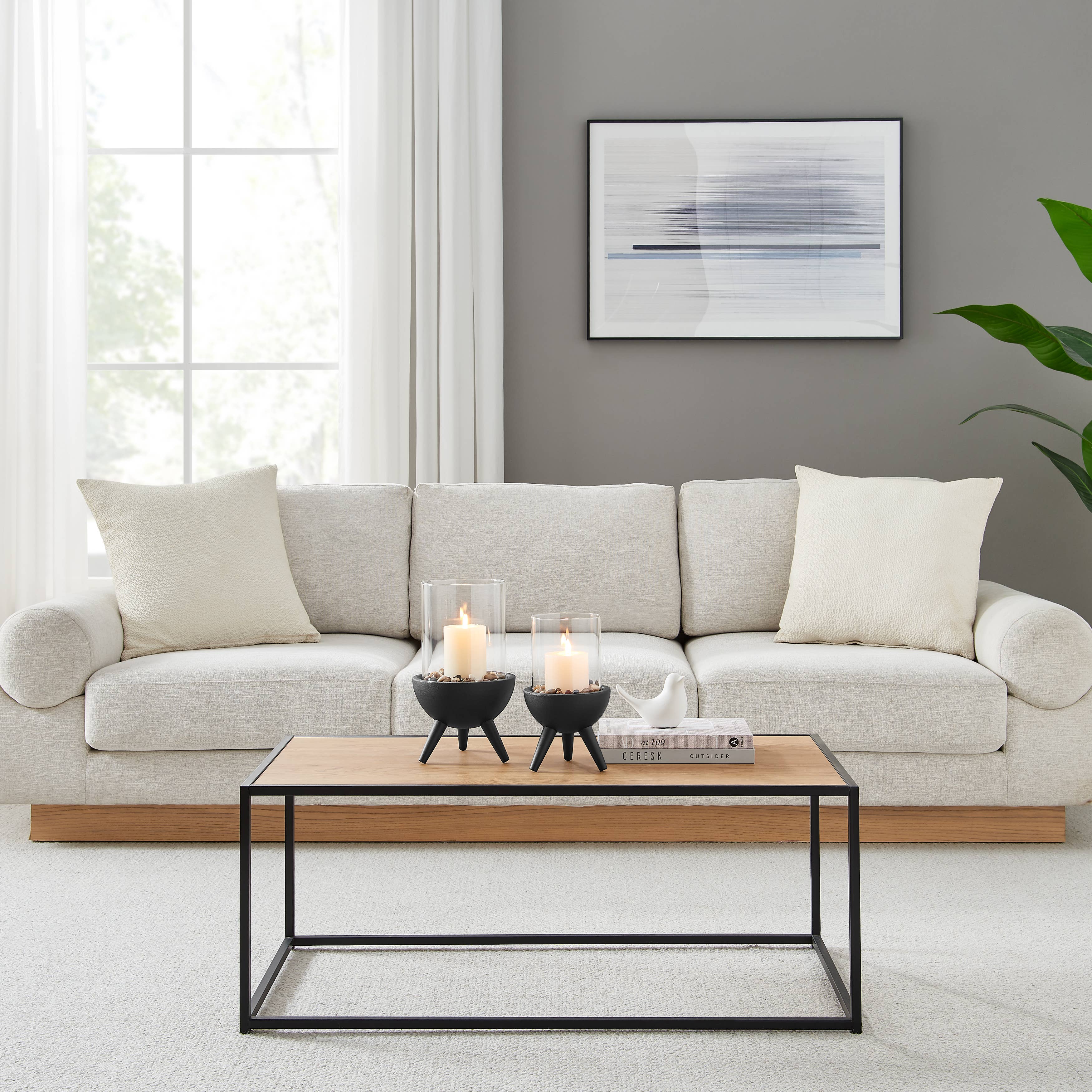 Danya B – wholesale Candle holder – Molta Modern Black Metal Pedestal and Glass Candle Holder21