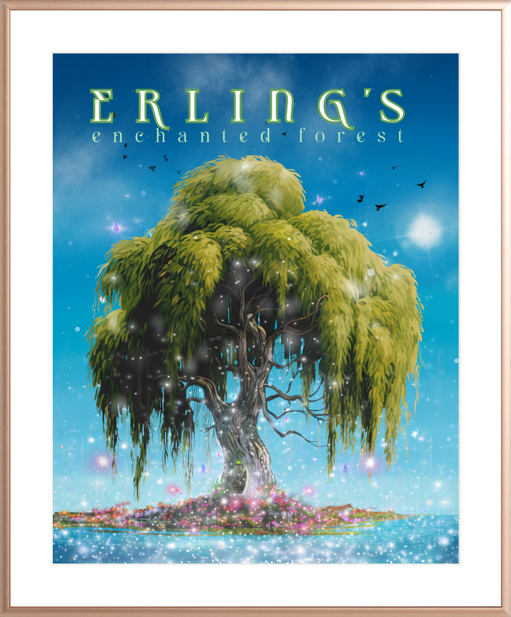 Erling's Enchanted Forest - Wholesale Wall Decor - Kids & Baby - Erling's Enchanted Forest - SPRING Framed Print10