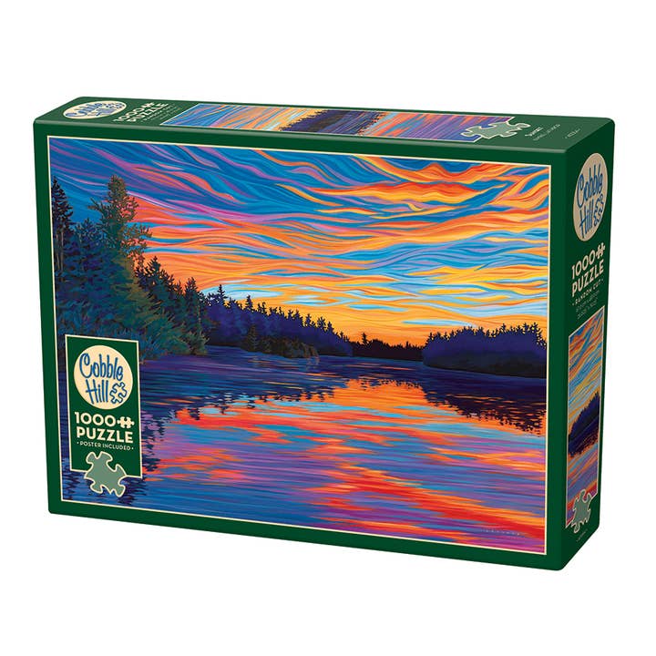 Sunset 1000pc puzzle for wholesale by Outset Games and Cobble Hill Puzzles