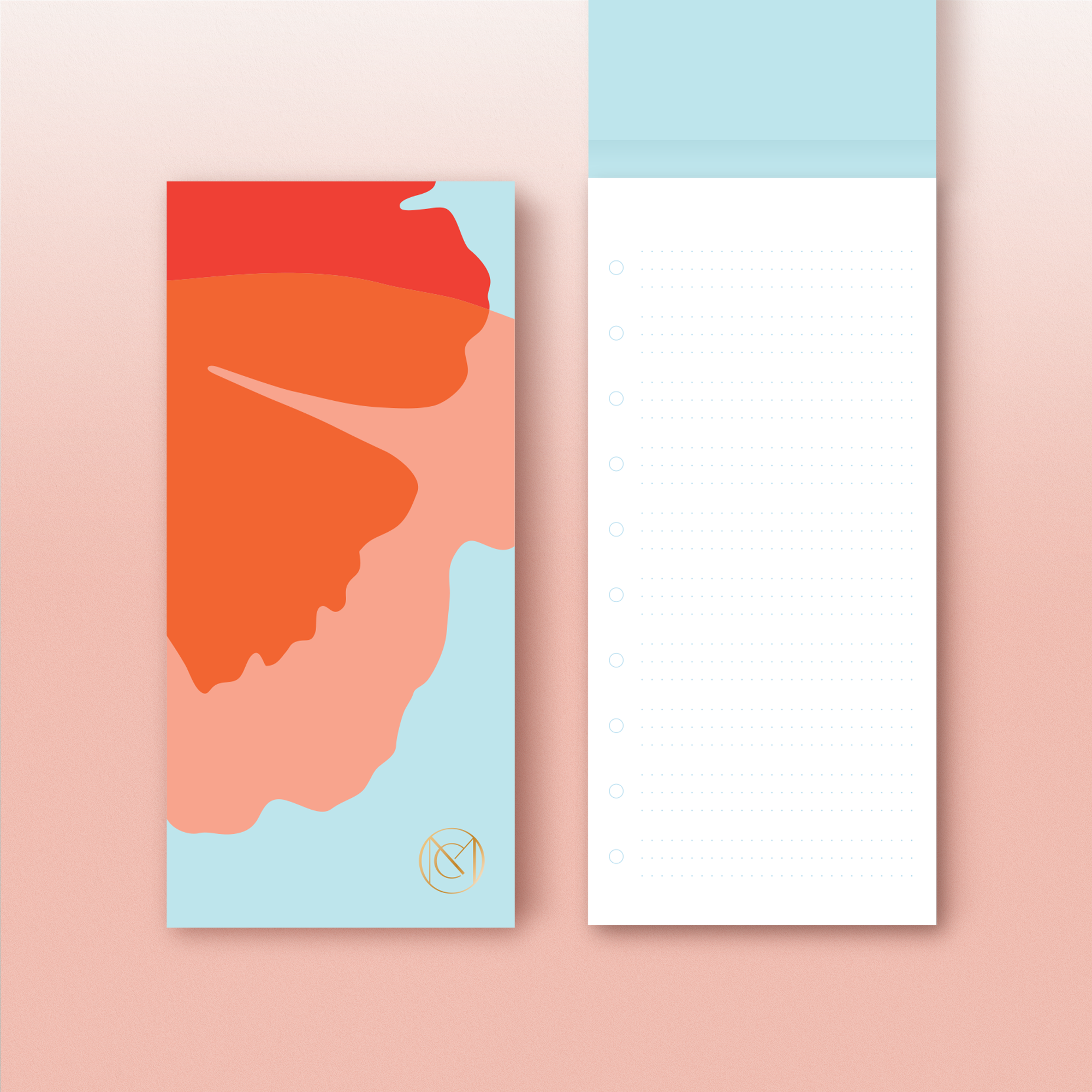 Common Modern – wholesale Notepad – Ginkgo To Do List Notepad | Planner | Colourpop Stationery2