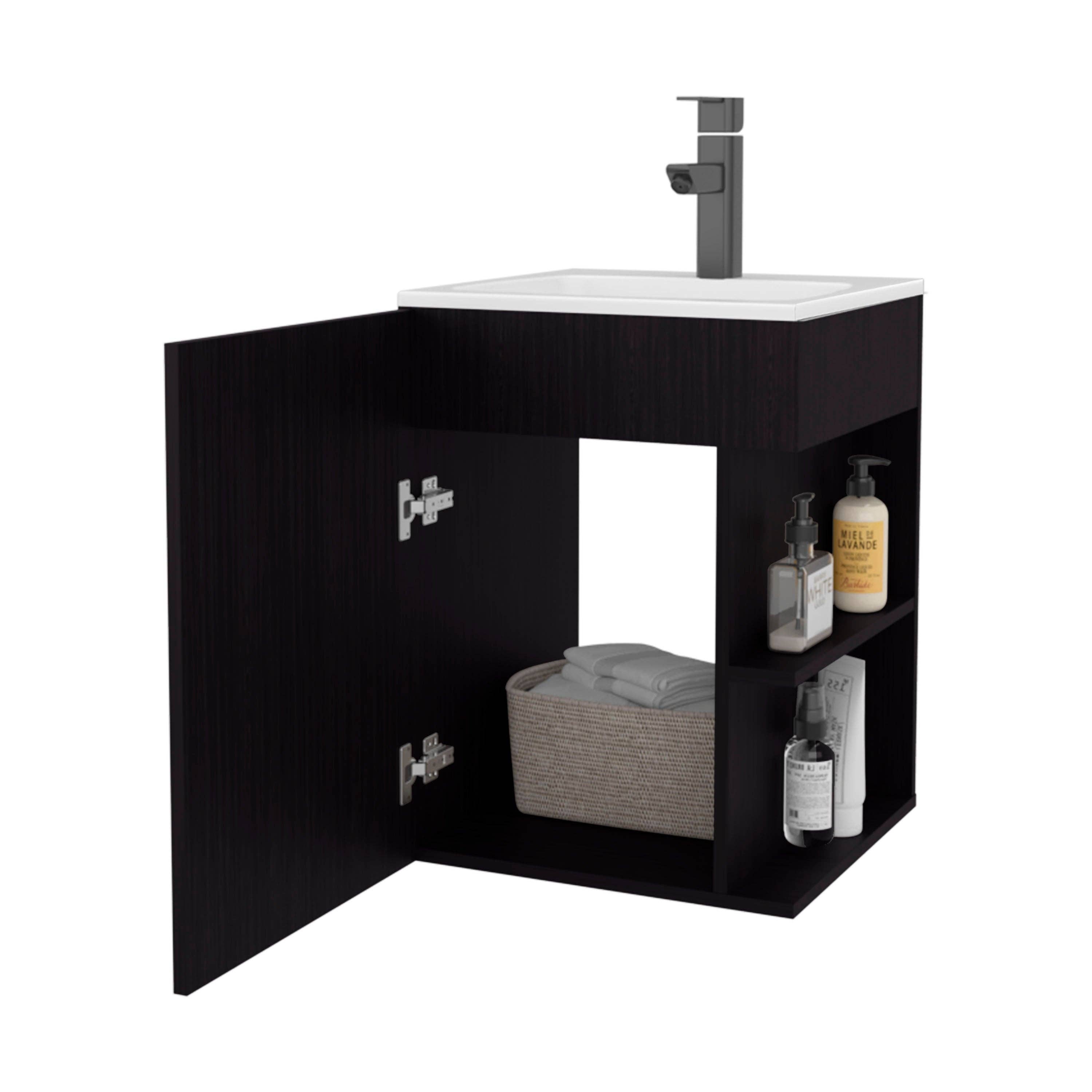 Depot E-Shop - Wholesale Cabinet - Froid Bathroom Vanity, 1 Door, 2 Shelves3
