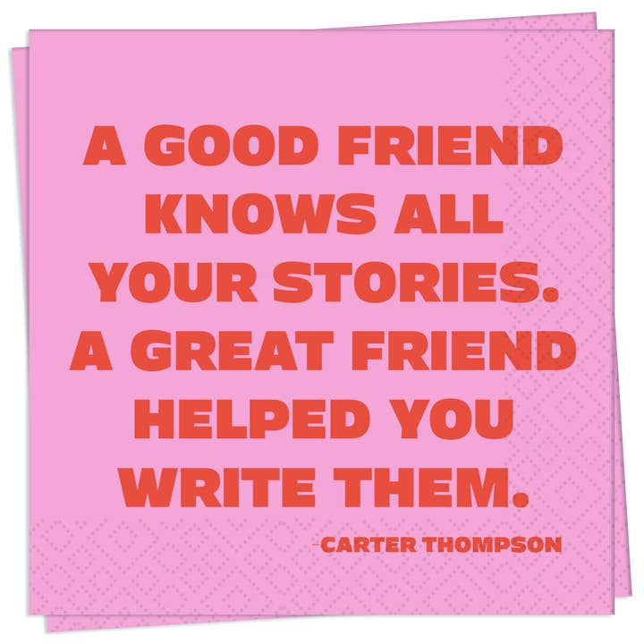 Help You Write Them Cocktail Napkin for wholesale by Twilight Collection