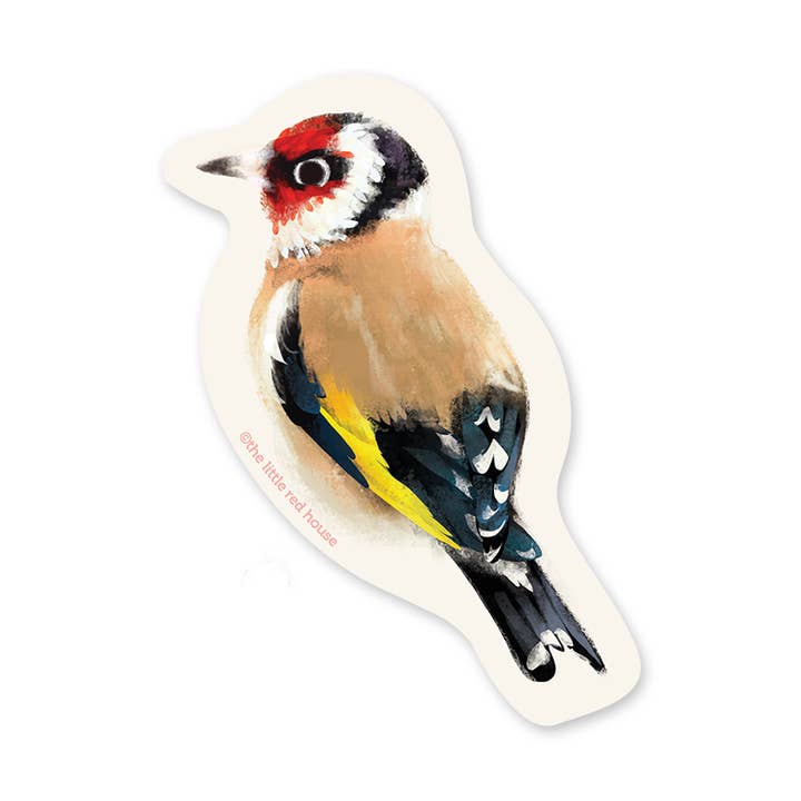 The Little Red House - Wholesale Sticker - Goldfinch Bird Vinyl Sticker0