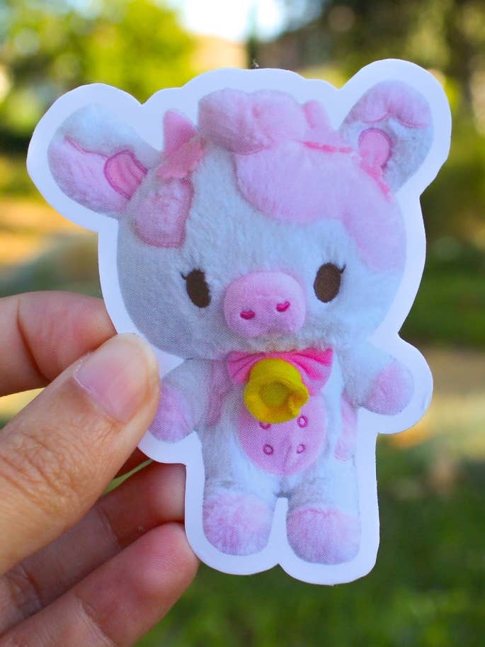 Sakura Jolene Plushies Sticker for wholesale by Basura Gang