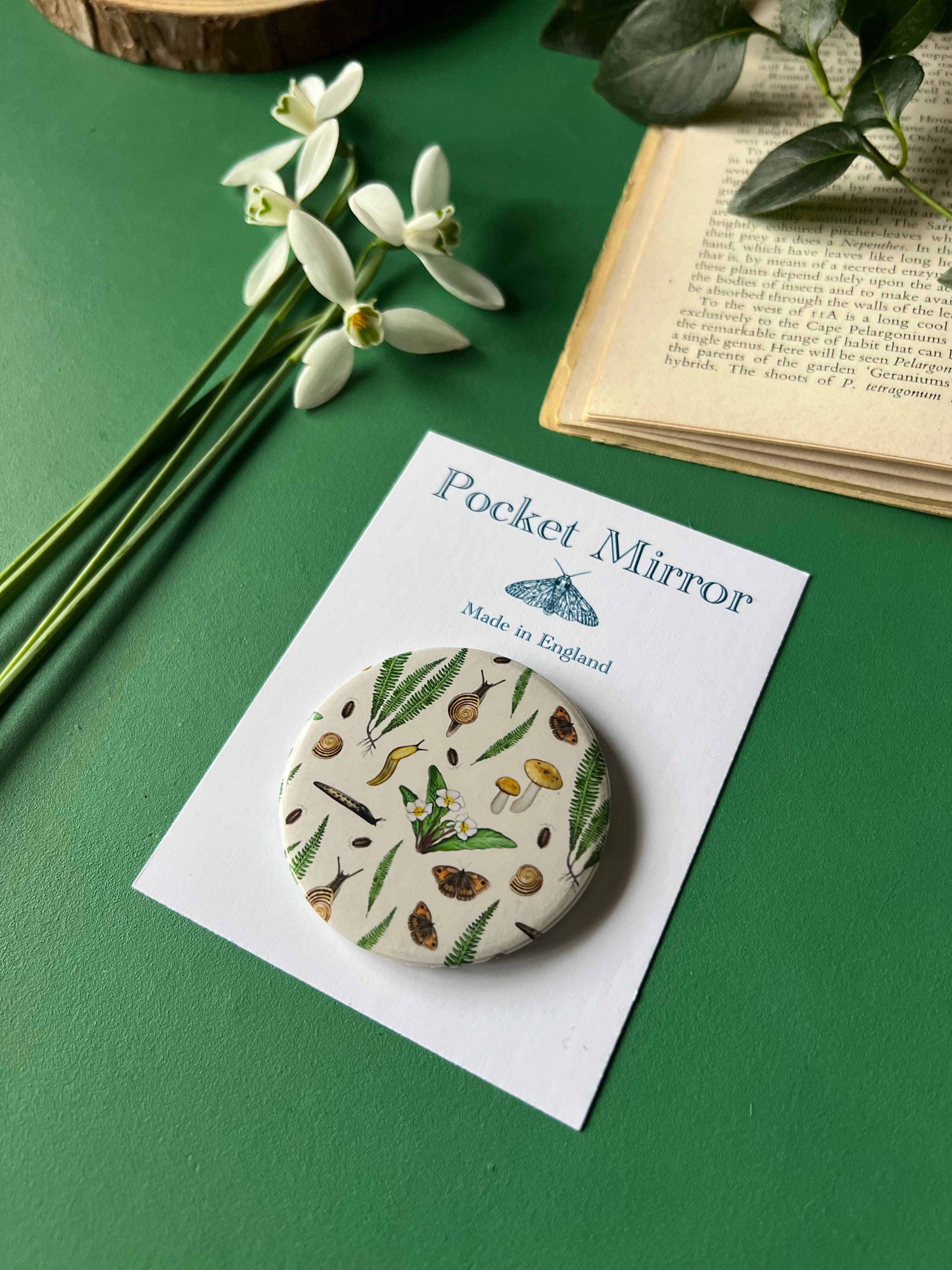 Tansy Moore - Wholesale Compact Mirror - Forest Floor Pocket Mirror3