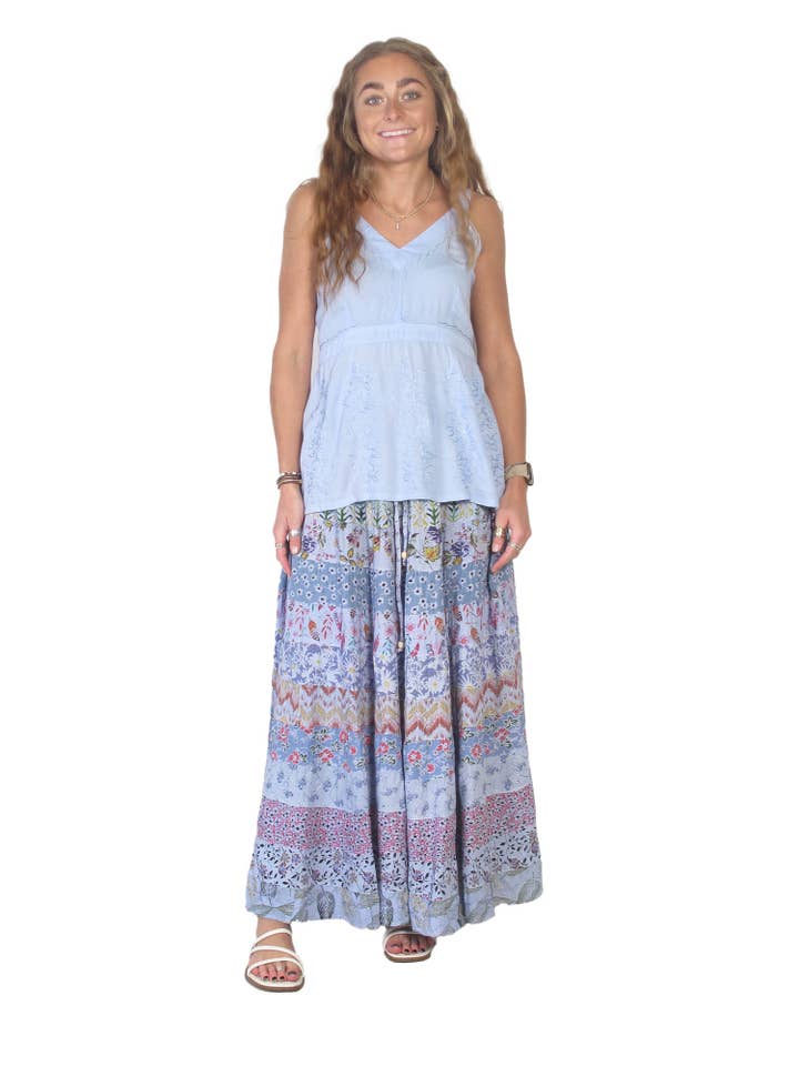 Blue Sky - Wholesale Skirt - Women's - DR157 Tiered Panel Skirt2