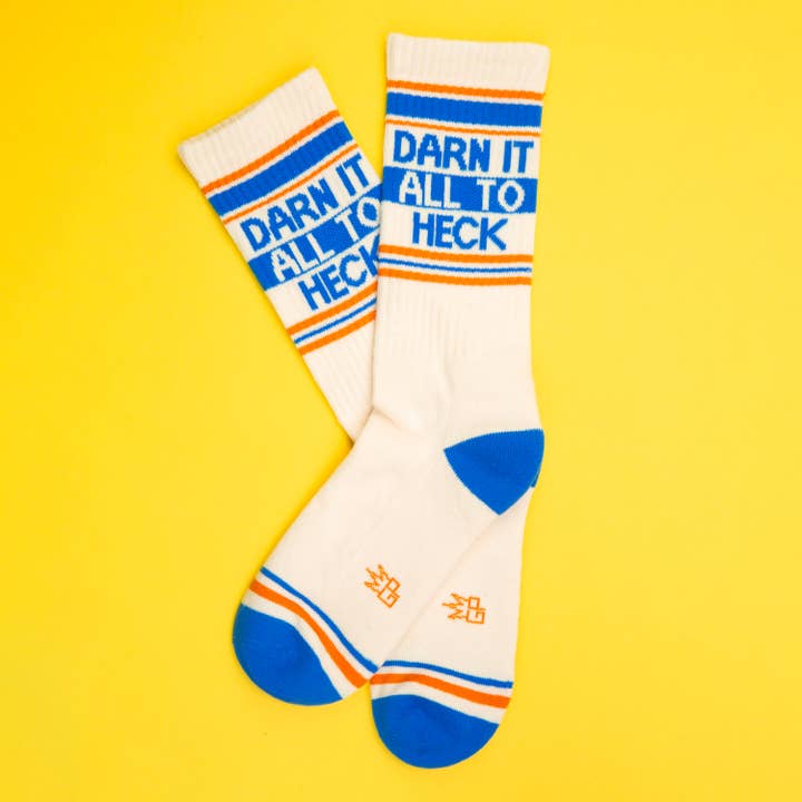 Gumball Poodle - Wholesale Socks - Unisex - Darn It All To Heck Gym Crew Scoks
