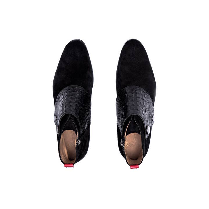 Black Suede Boots: Mr Rupert for wholesale on Faire4