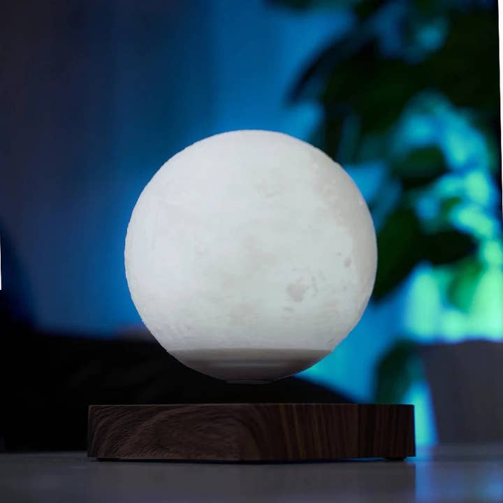Kiyo Home - Wholesale Accent/Desk Lamp - Levitating Moon Lamp | Floating Moon Lamp | 3-Step LED9