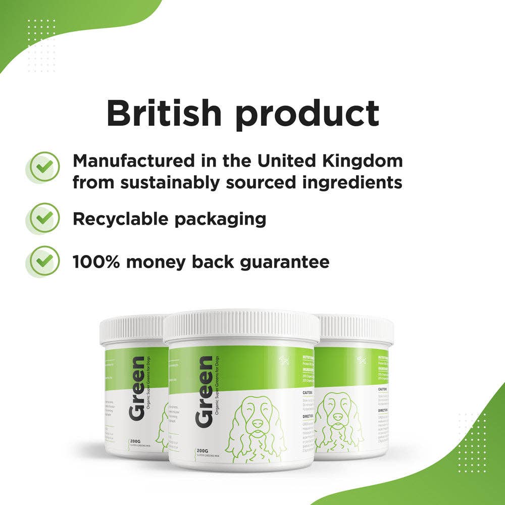 Dog's Lounge - Wholesale Pet Supplement - Dog - GREEN – Organic Super Greens Supplement for Dogs and Puppies3