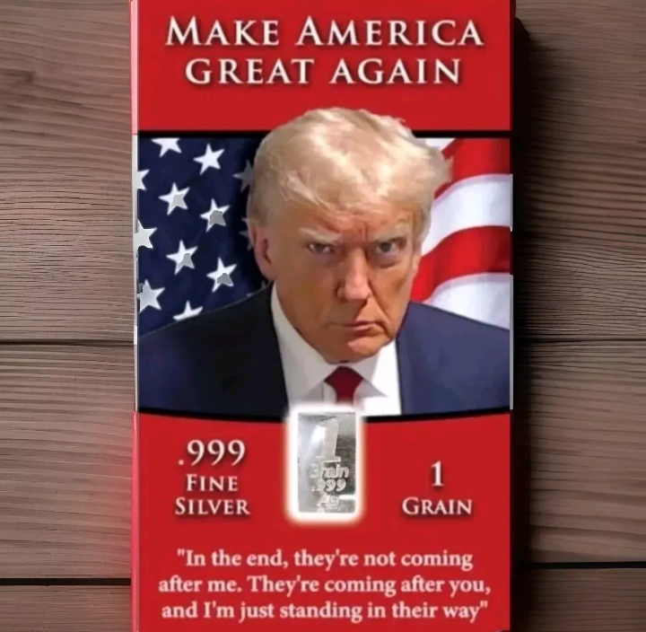 ECK Ozark Patriot – Engroshandel Mønter samlerobjekter – Donald J Trump MAGA MUGSHOT .999 1 Korn Sølvbar Kort0