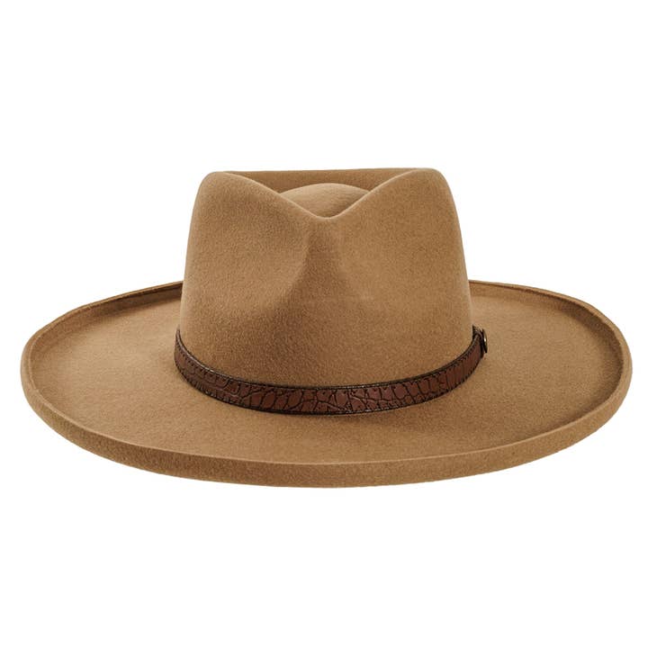 American Hat Makers – wholesale Fedora - Unisex – Pencil Rim Ullfilt Fedora Hatt - Stil Hudson