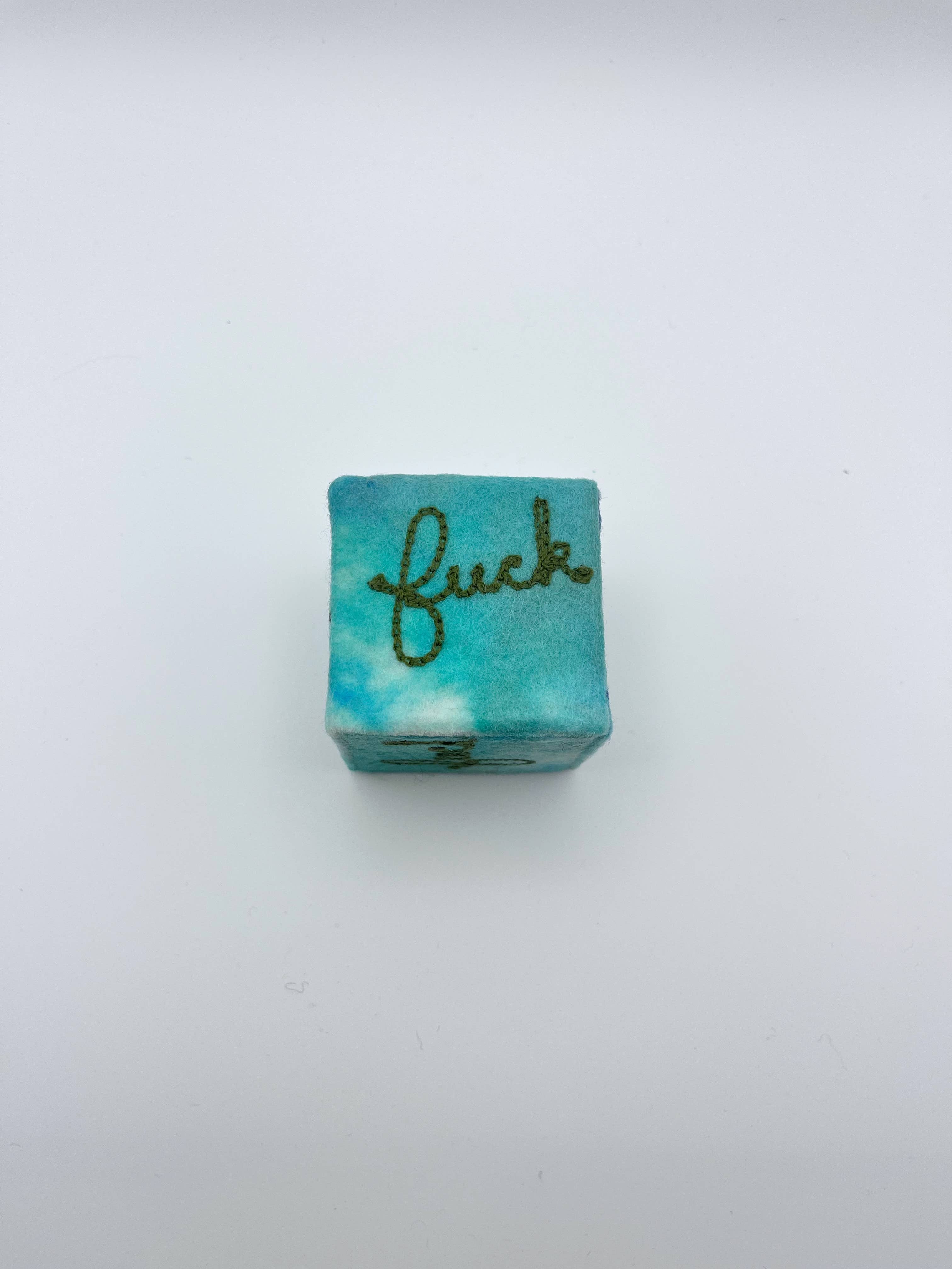 Green Aqua Roll the F'ing Dice, Small for wholesale on Faire2