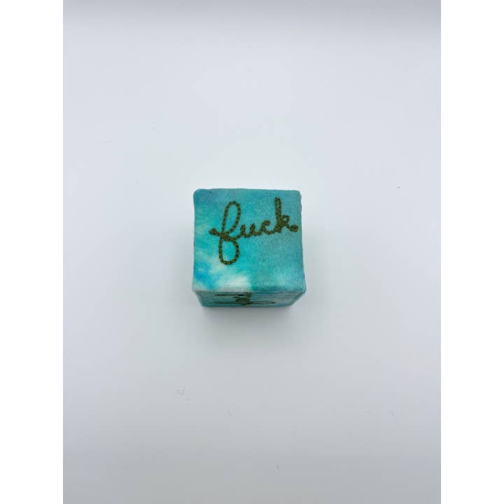 Green Aqua Roll the F'ing Dice, Small for wholesale on Faire2