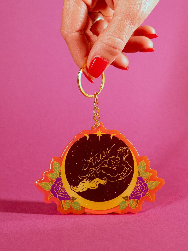 Widder Sternzeichen Schlüsselbund für den Großhandel von Black Cake Clothing